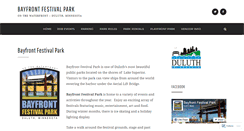 Desktop Screenshot of bayfrontfestivalpark.com