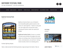 Tablet Screenshot of bayfrontfestivalpark.com